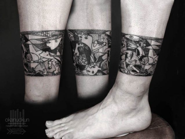 Tatuaggi ispirati a famosi dipinti: Guernica di Pablo Picasso