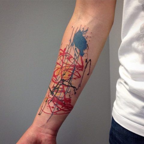 Tatuaggi ispirati a famosi dipinti: Jackson Pollock