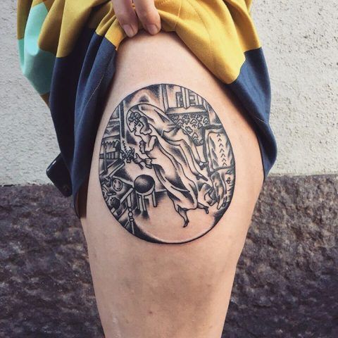 Tatuaggi ispirati a famosi dipinti: Marc Chagall