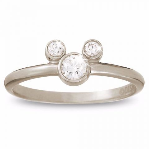Mickey Mouse - in oro bianco 18 carati