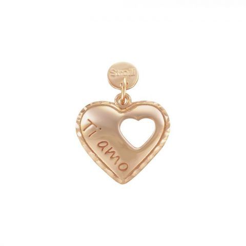 Charm in argento 925 rosato e glitter €24,90 Stroili