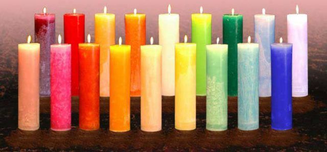 Candele colorate