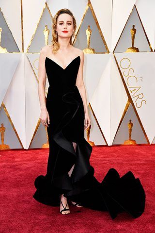 Brie Larson in Oscar de la Renta