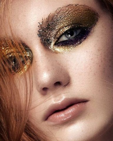 Gold glitter
