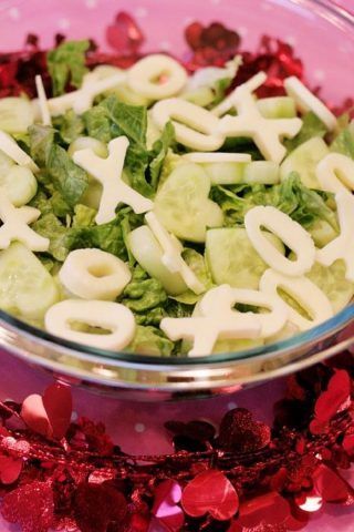 Insalata con messaggio