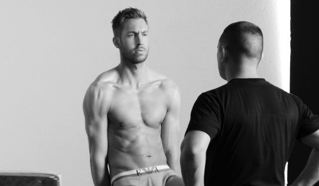 In posa per Calvin Klein