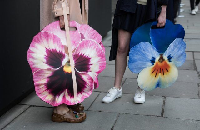Maxi bag a forma di fiore