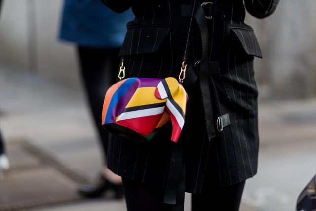 Borsa multicolor a forma di elefante