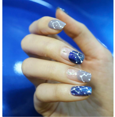 Nail Art costellazioni