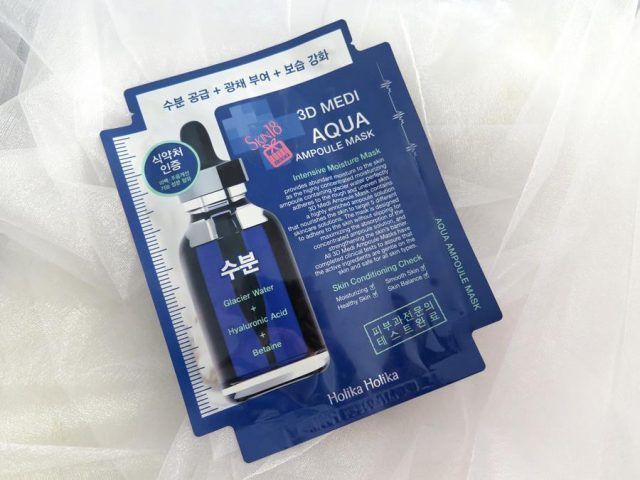 Skin 18- Holika holika 3D medi aqua ampoule mask