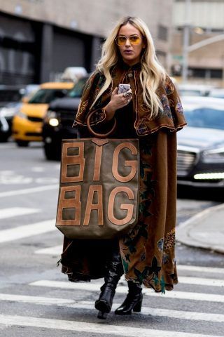 Maxi bag con scritta