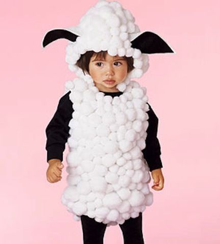 Costume di Carnevale fai da te: pecorella