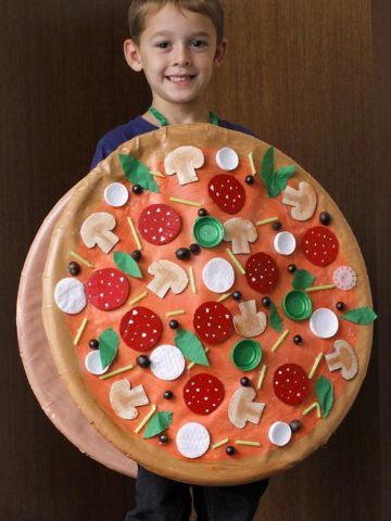 Costume di Carnevale fai da te: pizza
