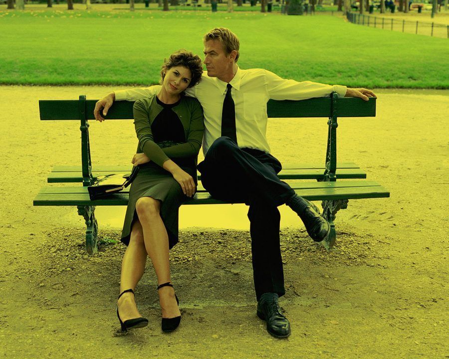 Couple Sitting on Bench Paris, France