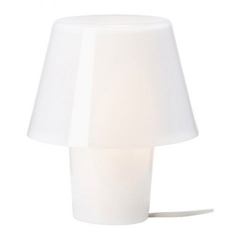 GAVIK Lampada da tavolo, bianco, vetro smerigliato € 12,99