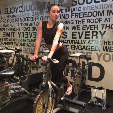 Lea Michele al Soul Cycle