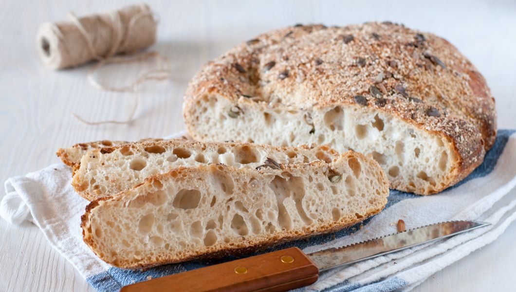 La video ricetta del pane senza impasto