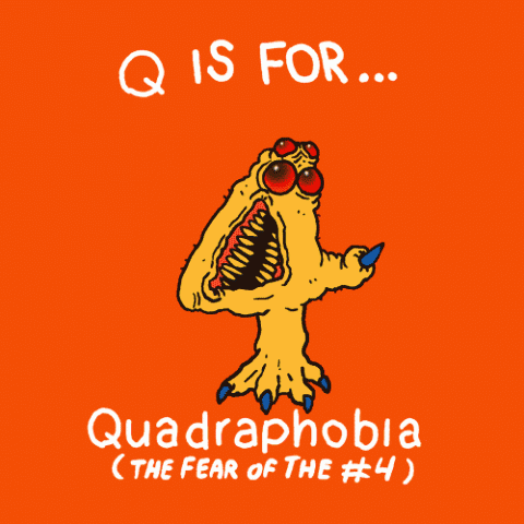 Quadrofobia, la paura del numero 4