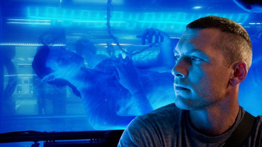 Sam Worthington nel film Avatar