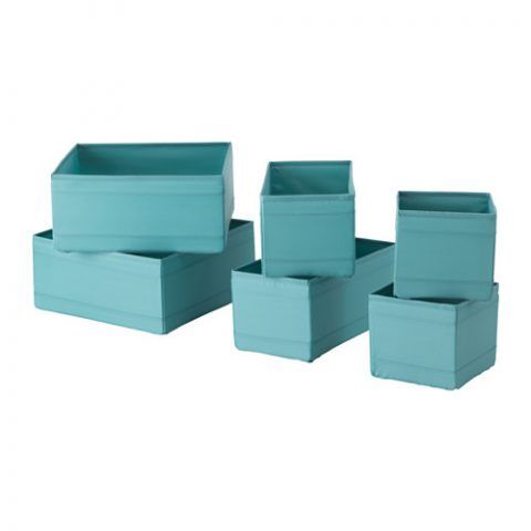 SKUBB Set di 6 scatole, azzurro € 6,99