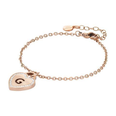 Bracciale con cuore e lettera traforata €30 Boccadamo