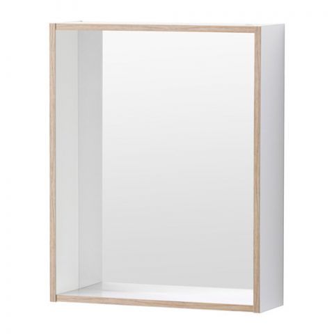 TYNGEN Specchio con mensola, bianco, effetto frassino € 15