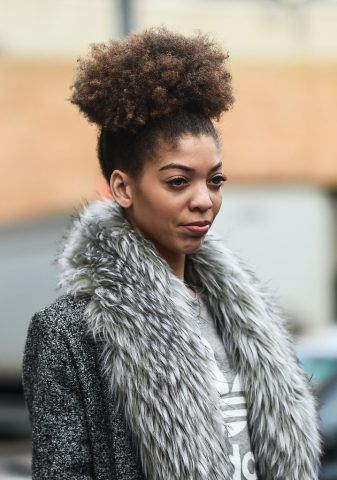 Chignon afro