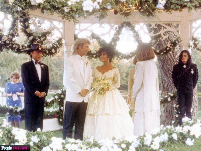 Liz Taylor e Larry Fortensky