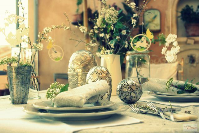 Centrotavola di Pasqua dallo stile rustico