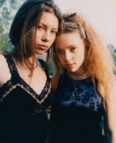 Jessica Biel, 17 anni, e Scarlett Johansson, 14 anni