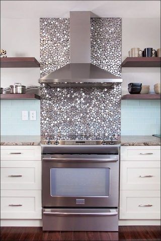 Cucina con decoro di glitter