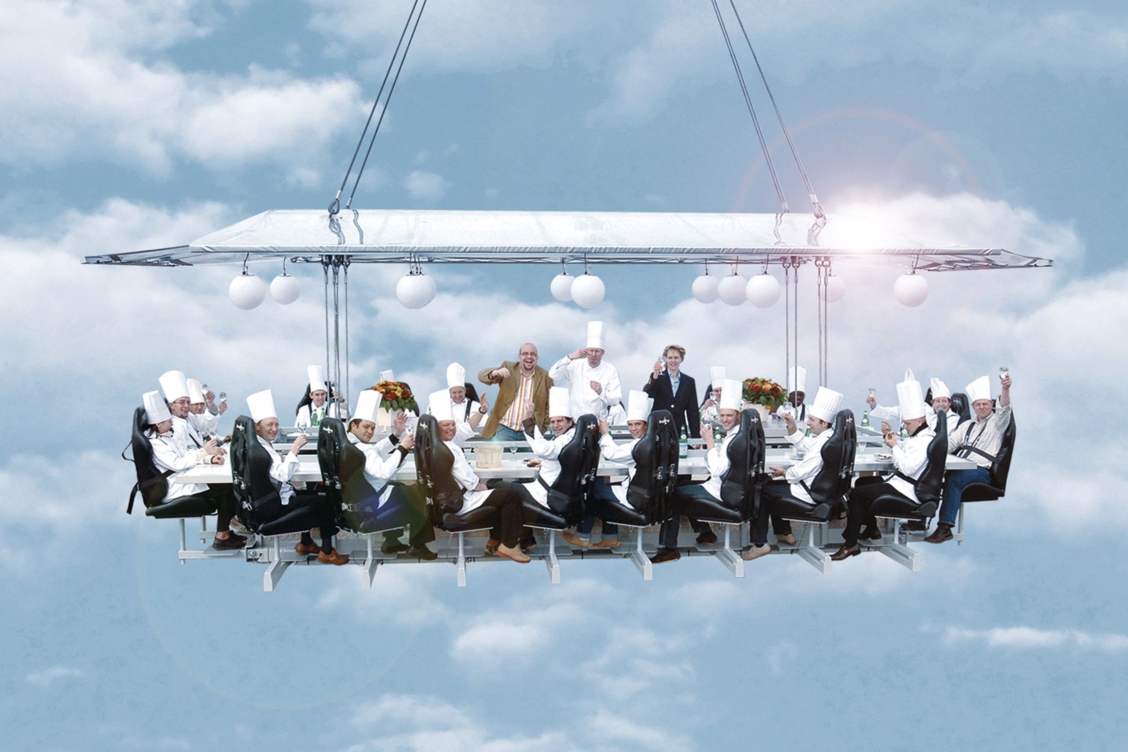 Dinner in the Sky: dove cenare sotto un cielo di stelle