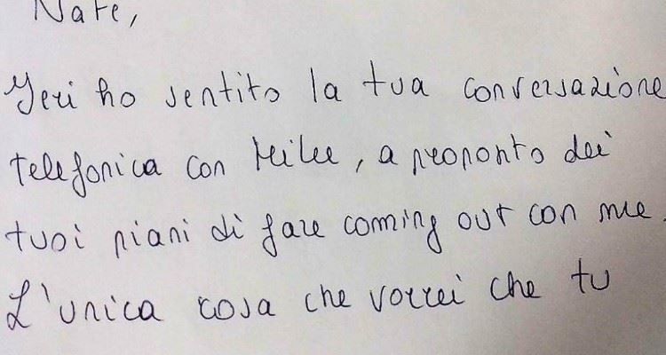 Scopre che il figlio è gay e gli scrive una bellissima lettera!