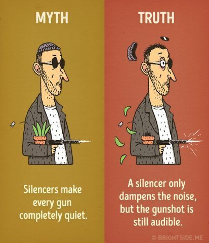 Non è vero che il silenziatore rende le pistole totalmente silenziose