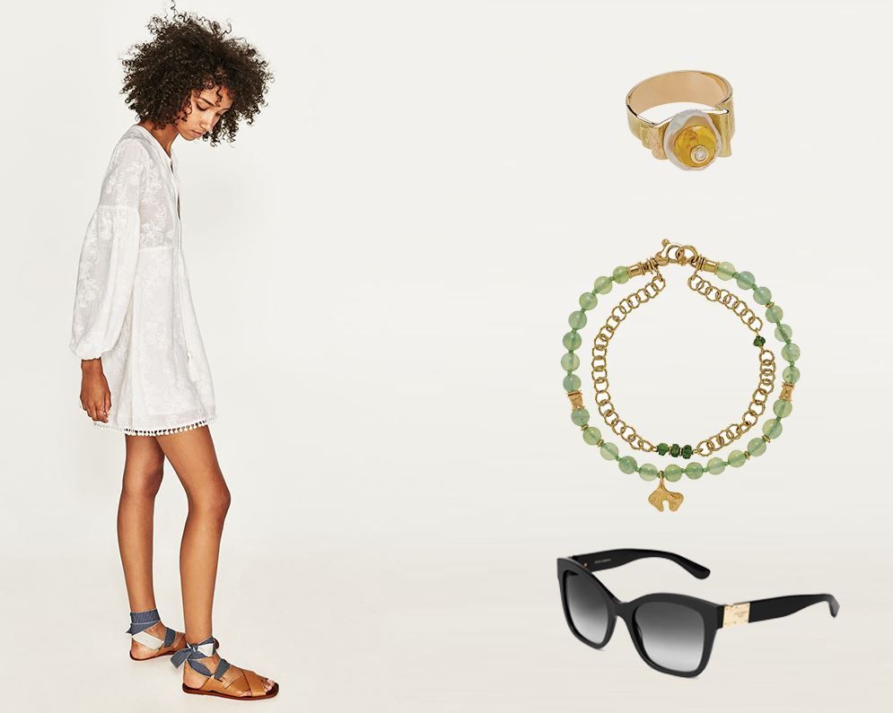 Abito bianco e accessori: sono i dettagli che fanno la differenza