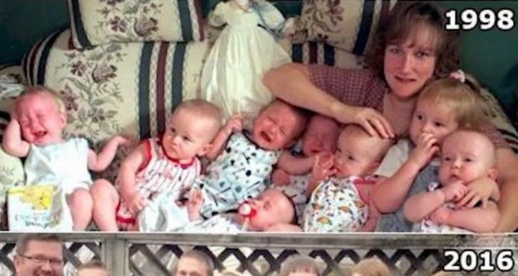 Mamma da alla luce 7 gemelli, eccoli dopo 18 anni