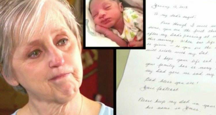 Una lettera che ha riunito due famiglie, dalla morte e dalla nascita