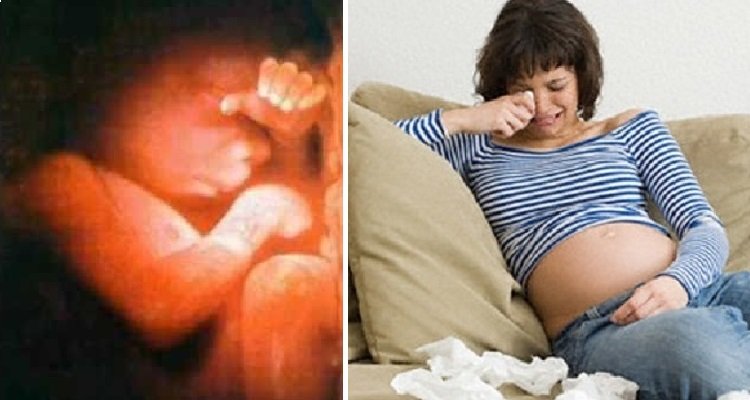 i danni che un bambino può subire quando la madre piange in gravidanza.