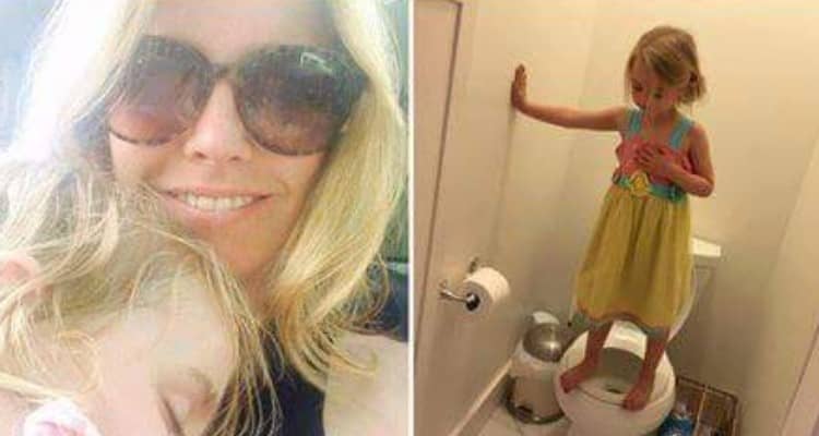 La mamma accompagna la figlia in bagno, ma quando scopre il motivo, le si spezza il cuore