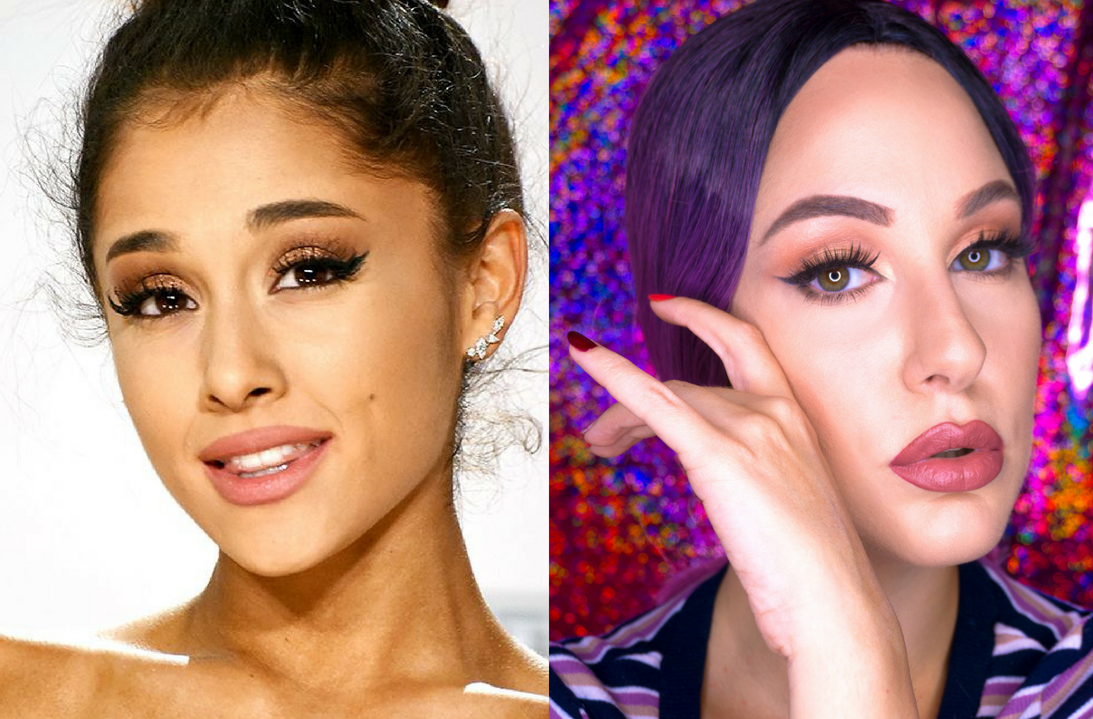 Ariana Grande makeup look: cat eyes e labbra nude