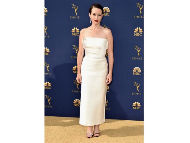 Clare Foy in Calvin Klein By Appointment - @Getty Images