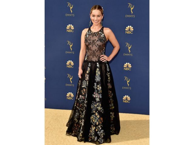 Emilia Clarke in Dior - @Getty Images