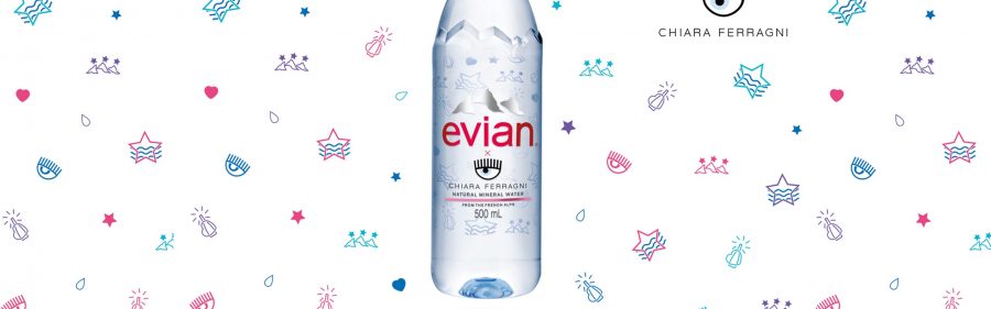 prezzo dell'acqua Evian di Chiara Ferragni