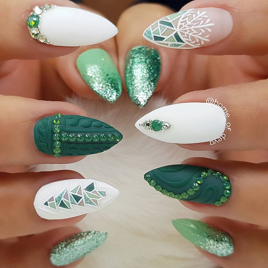 nail-art-verde
