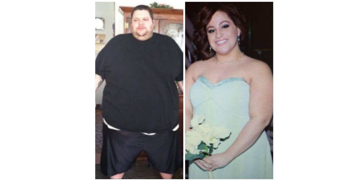 Coppia perde in totale 260 chili prima del matrimonio