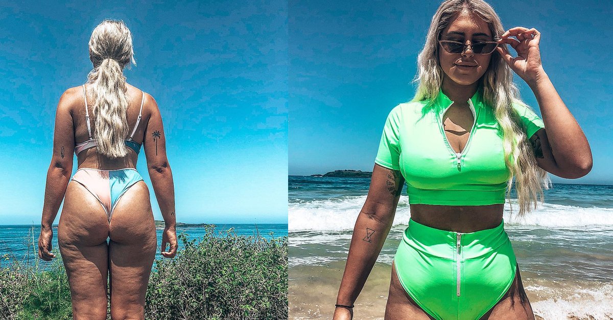 21enne condivide la sua cellulite su Instagram per dare una lezione di vita