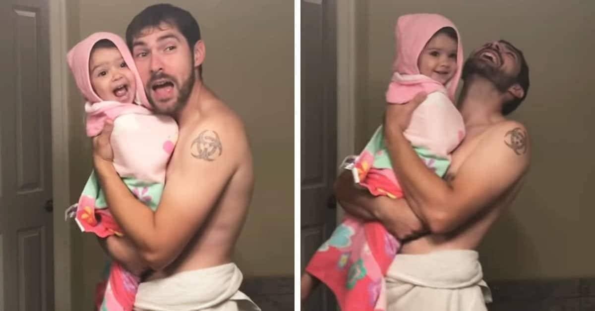 La performance di Myla con il papà