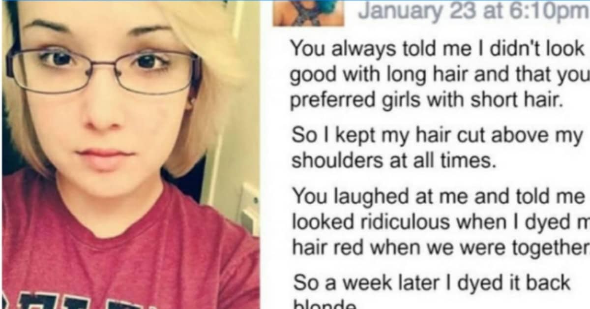 La lettera della ragazza per il suo ex fidanzato