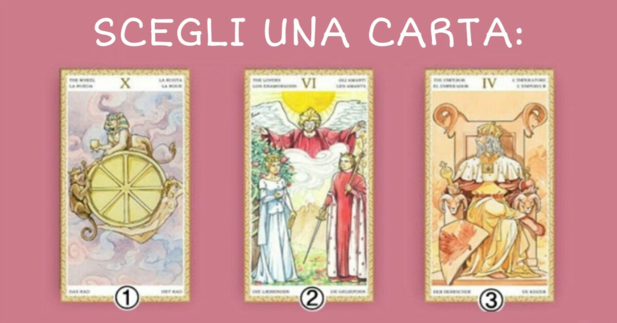 Scegli una carta, saprai qualcosa sul tuo destino