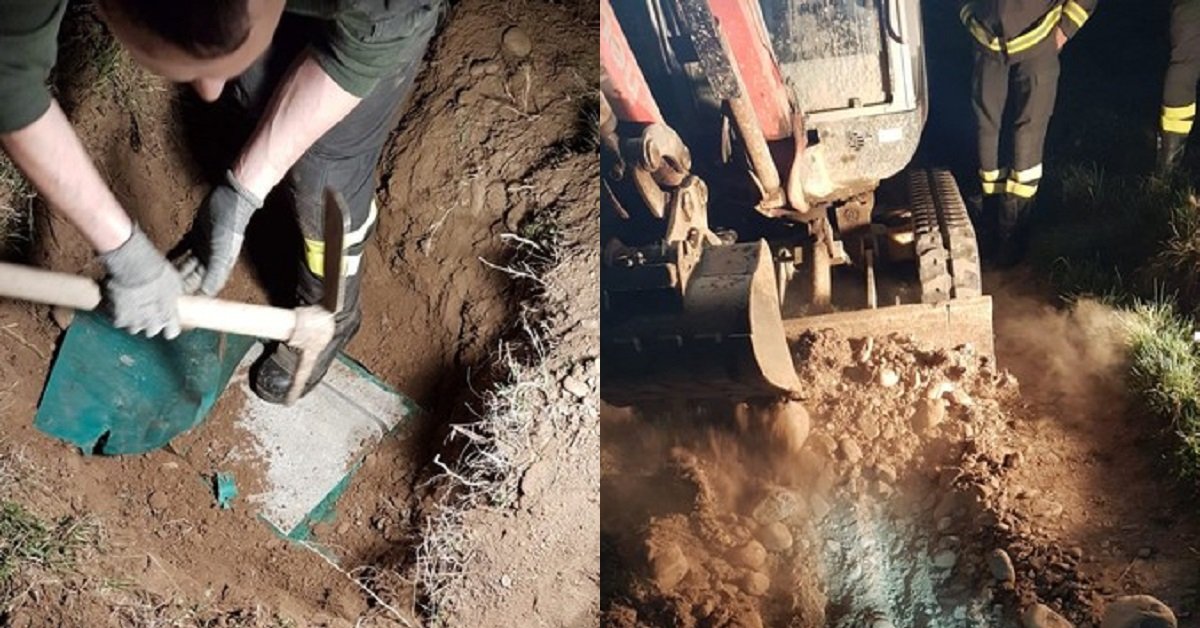 Pianfei: cane Cane cade in un tubo di scolo di 20 metri